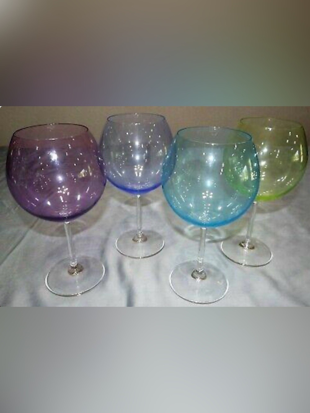 Marquis by Waterford Vintage Ombre Aromatic Balloon Wine Glasses Set of 4. - Picture 4 of 9